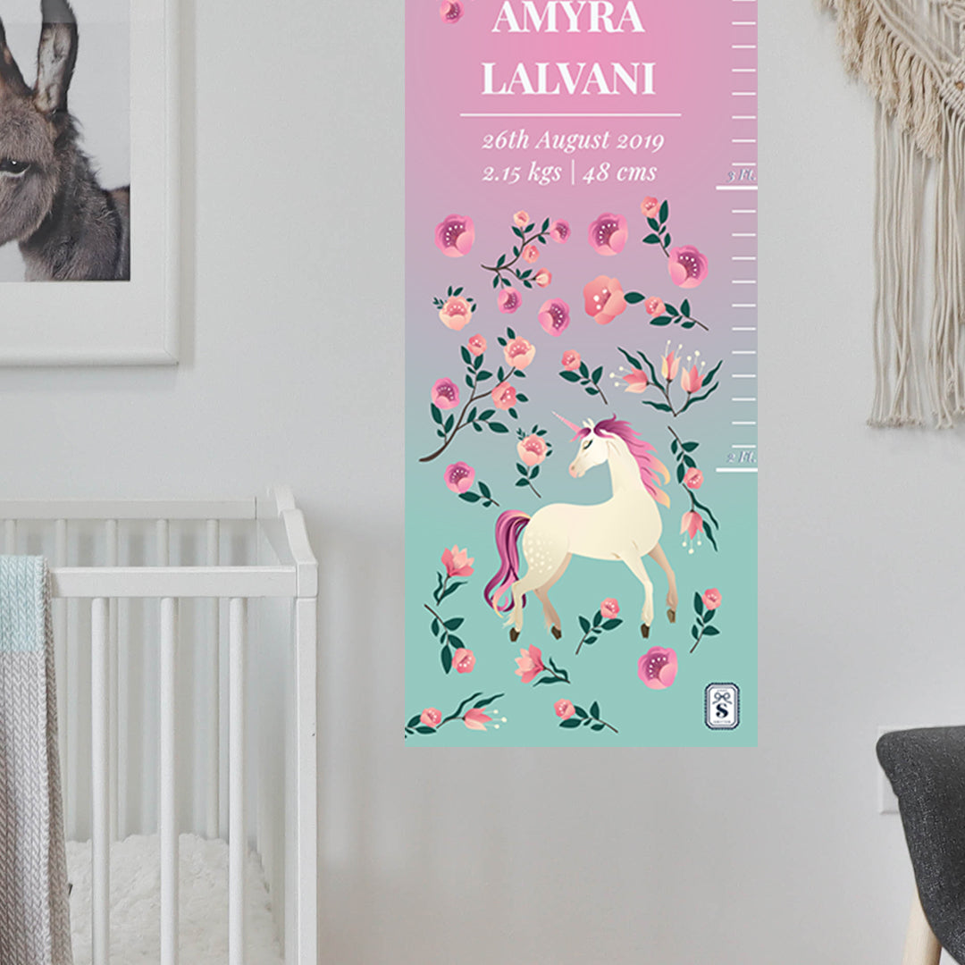 Unicorn Paradise Height Chart (kids)