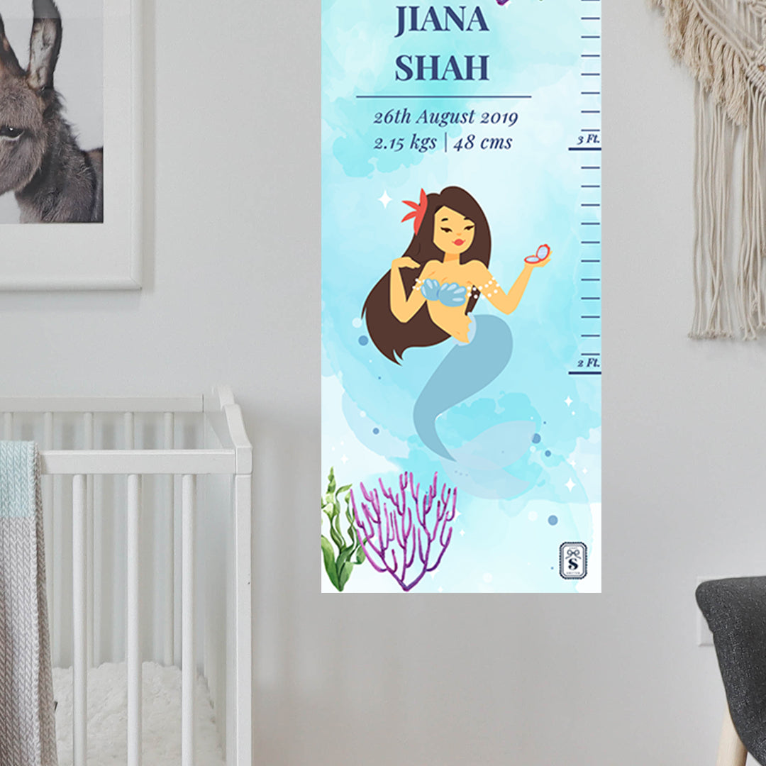 Sassy Mermaid Height Chart (kids)