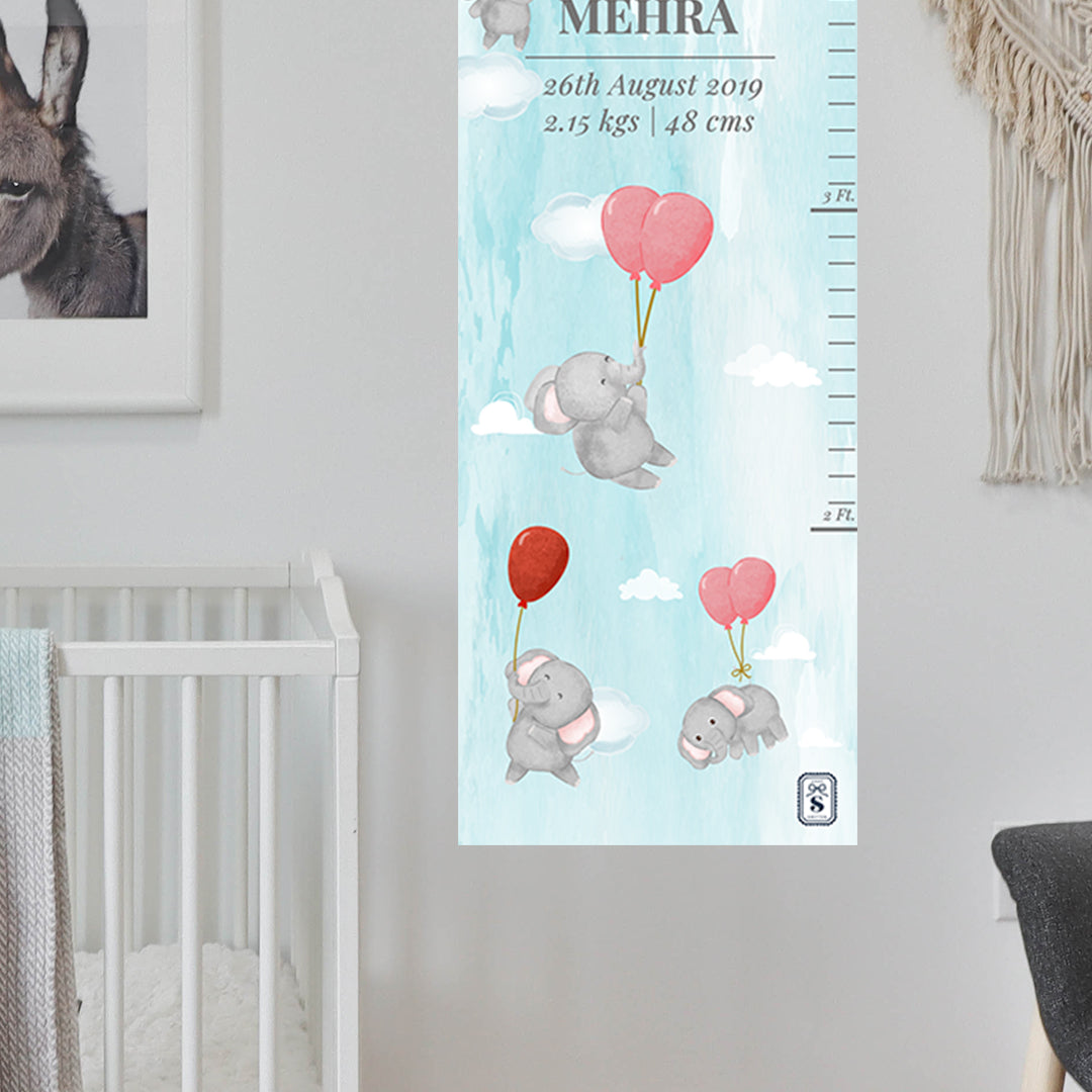 Red Balloon Ellie Height Chart (kids)