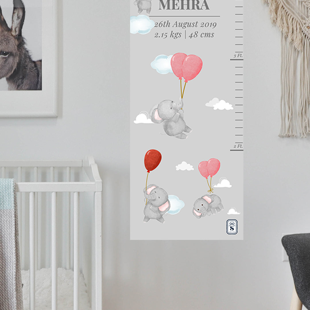 Red Balloon Ellie Height Chart (kids)