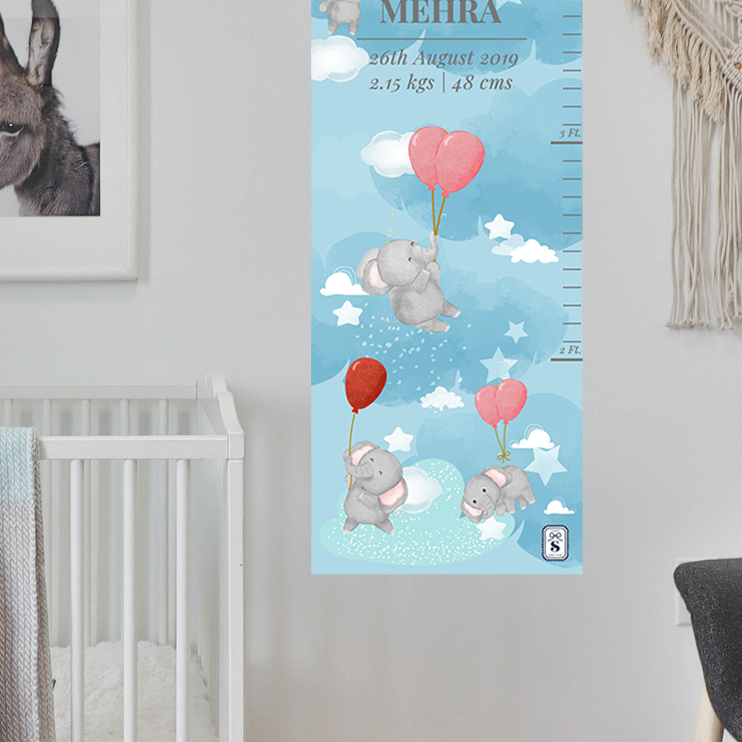 Red Balloon Ellie Height Chart (kids)