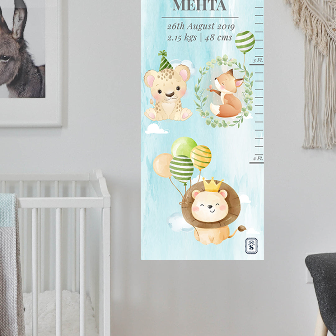 Safari Soiree Height Chart (kids)