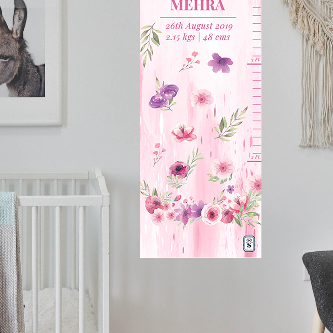 Floral Fiesta Height Chart (kids)