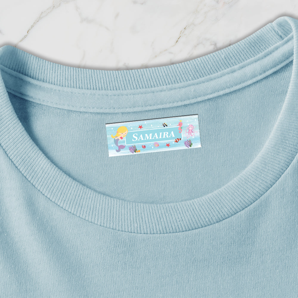 Lil Mermaid Iron on Labels (kids)