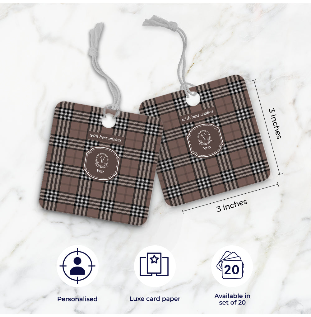 Tartan Gift Tag