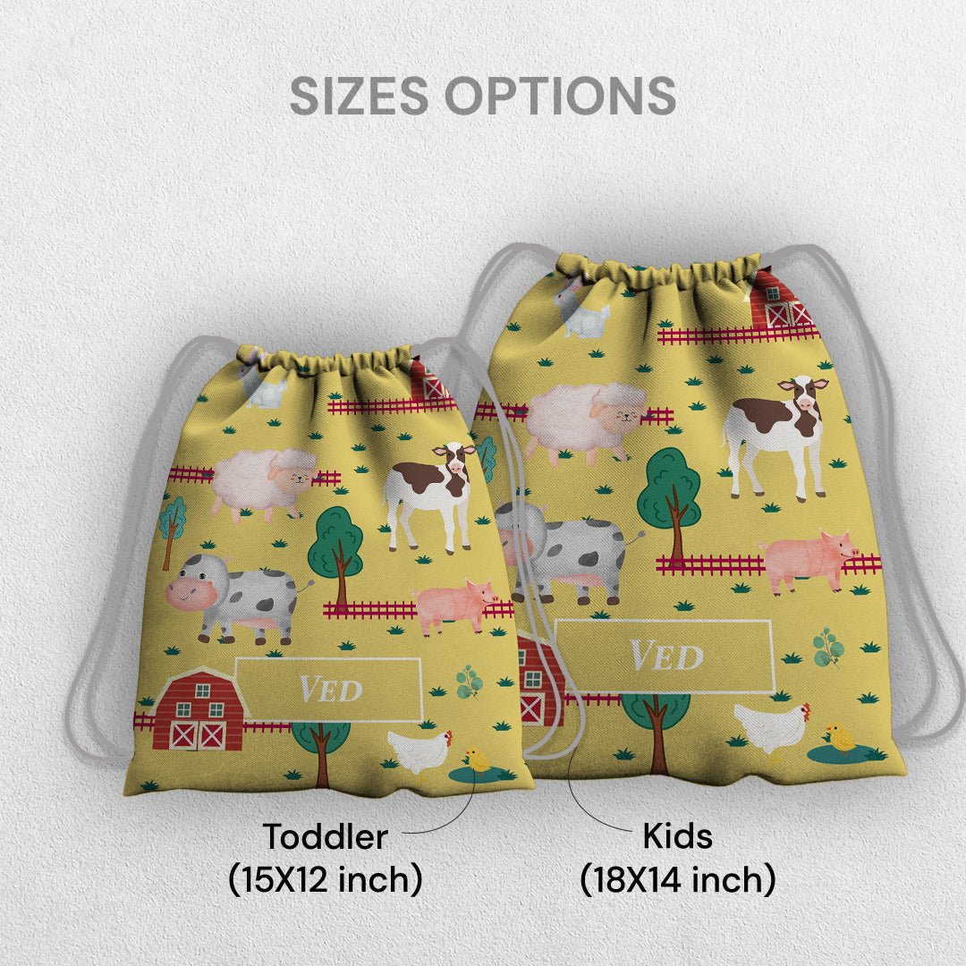 Farm Friends Drawstring Bag (kids)