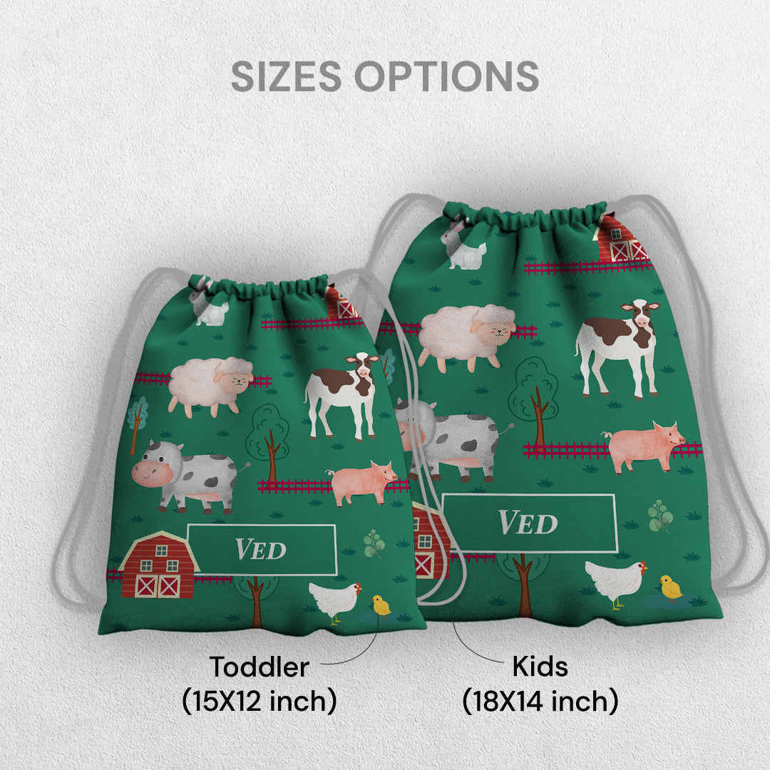 Farm Friends Drawstring Bag (kids)