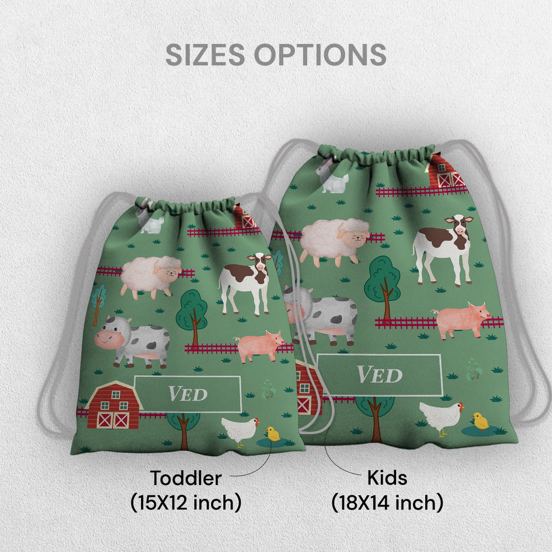 Farm Friends Drawstring Bag (kids)