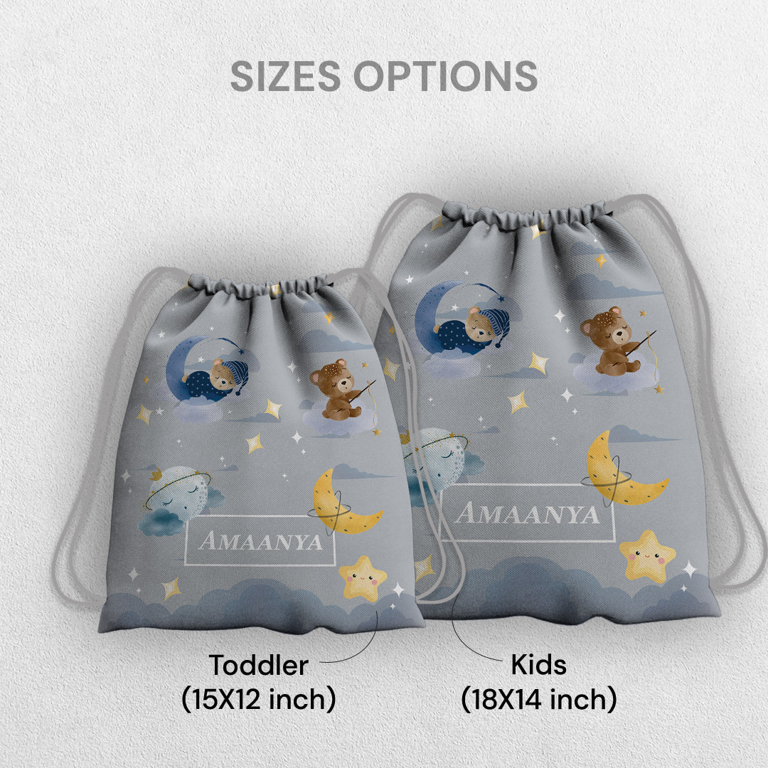 Moonlight Snuggles Drawstring Bag (kids)