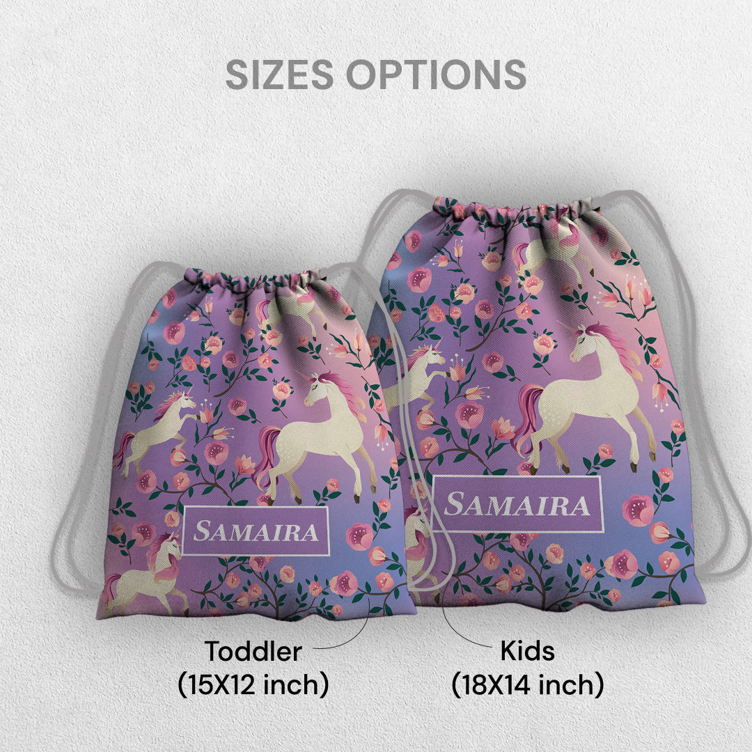 Unicorn Paradise Drawstring Bag (kids)