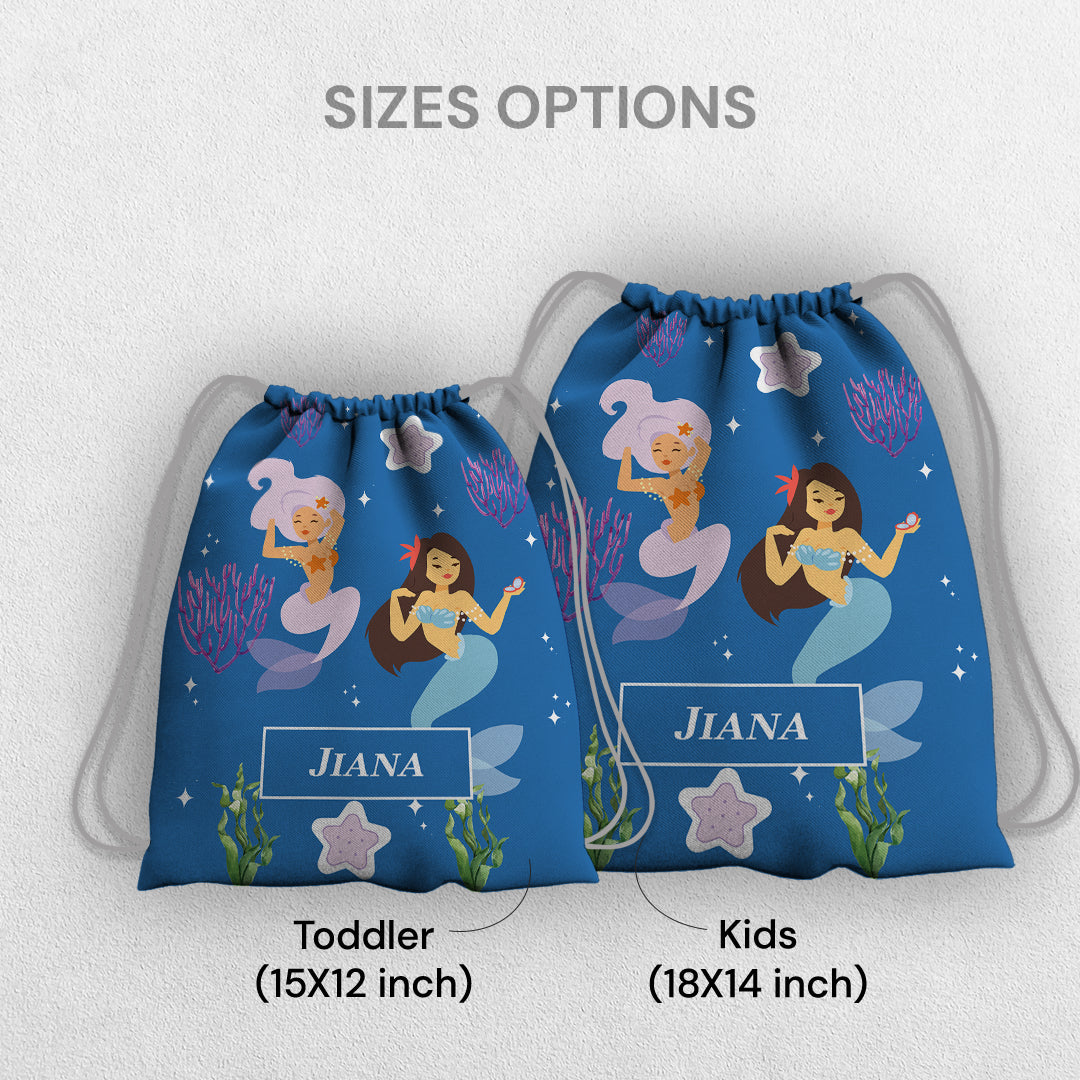 Sassy Mermaid Drawstring Bag (kids)