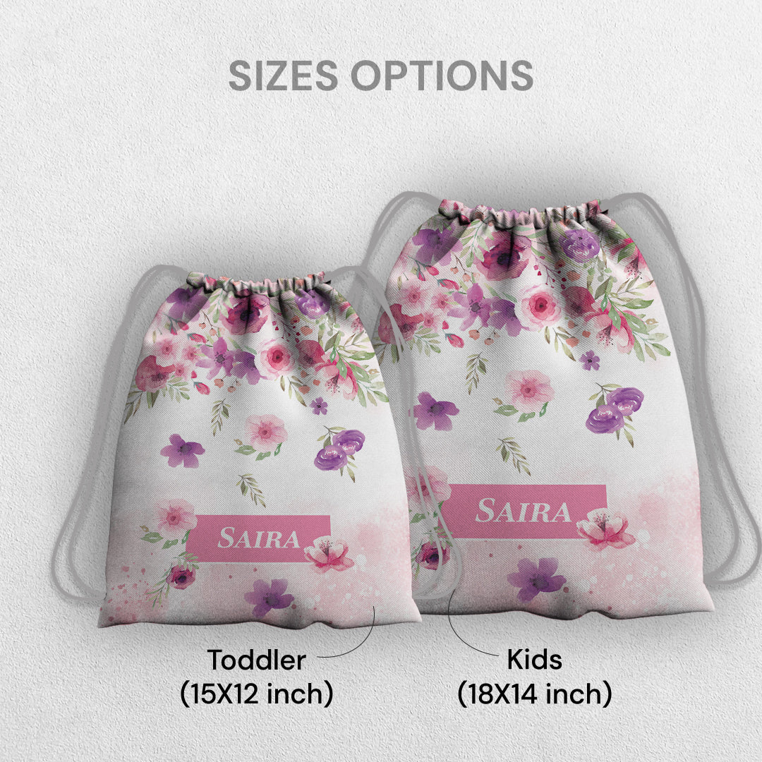 Floral Fiesta Drawstring Bag (kids)