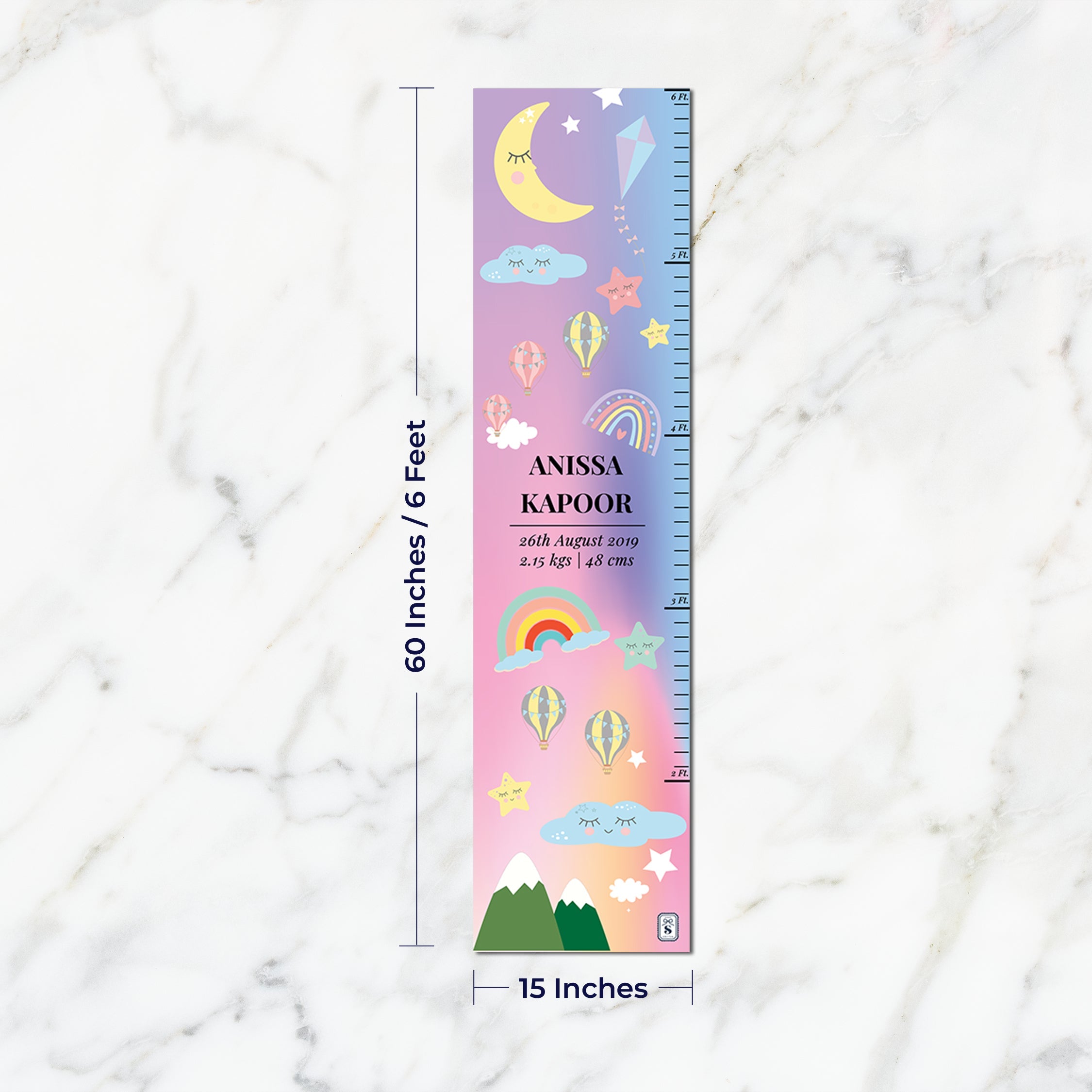 Personalised Height Chart (kids)