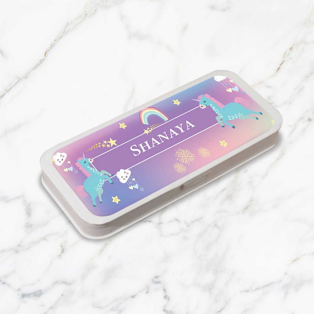 Unicorns & Rainbow Kids Pencil Box