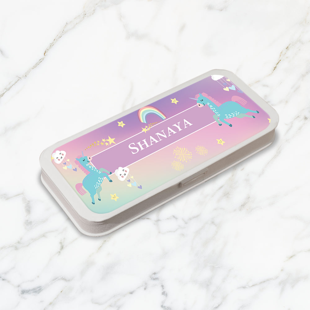 Unicorns & Rainbow Kids Pencil Box