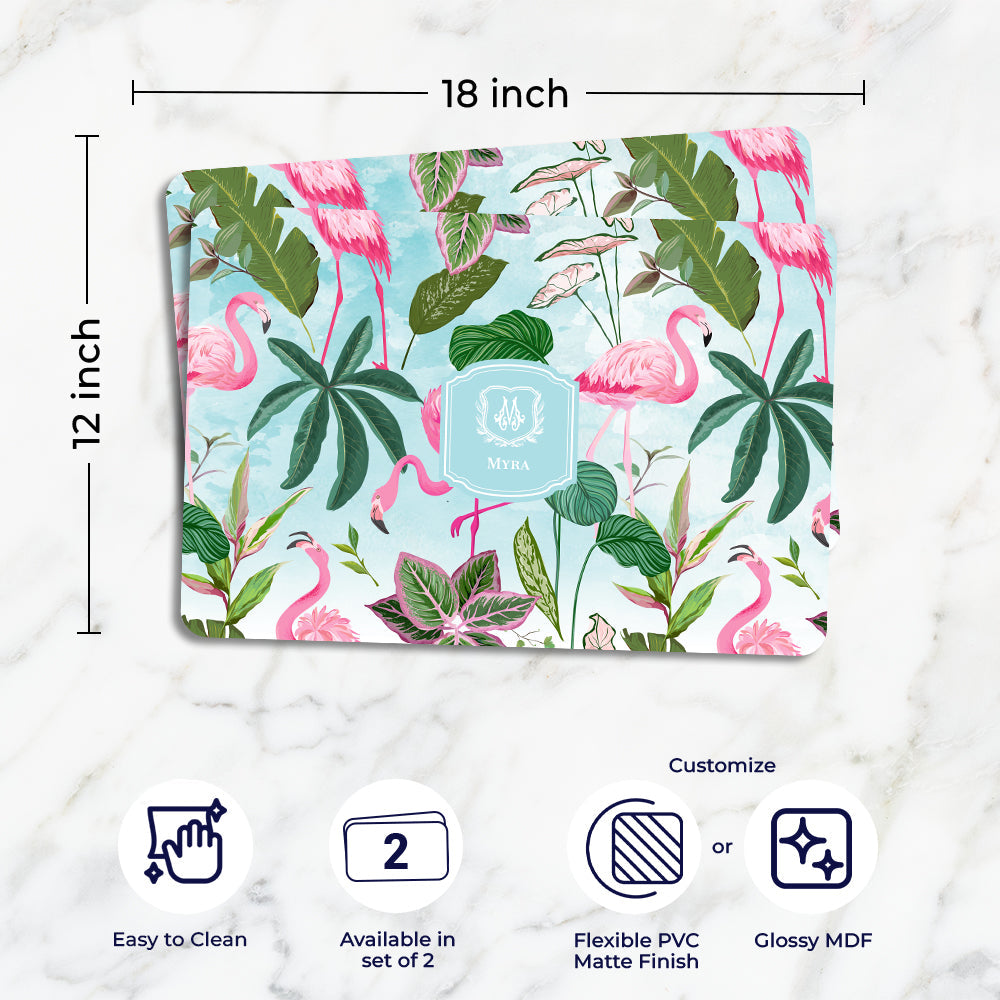 Flamingo Foliage Placemat