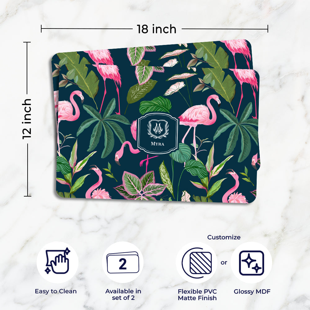 Flamingo Foliage Placemat