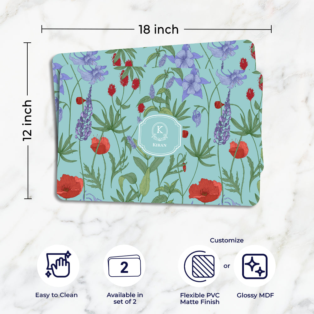 Scarlet Bloom Placemat