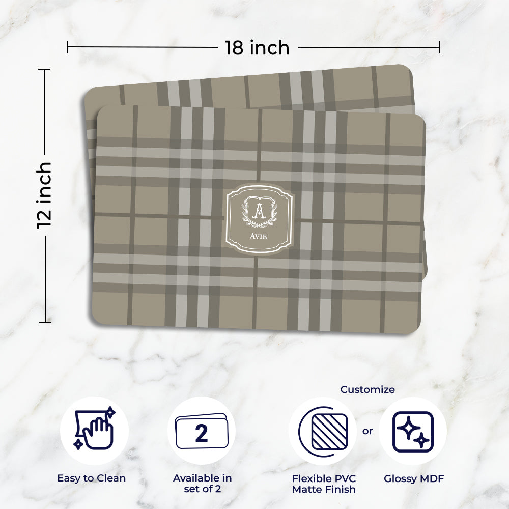 Plaid Placemat