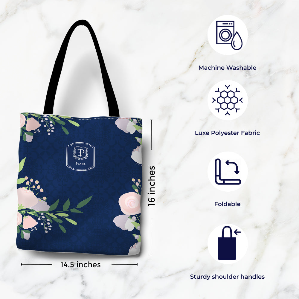 Royal Bloom Tote Bag