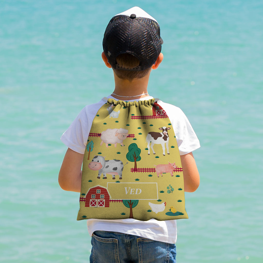 Farm Friends Drawstring Bag (kids)