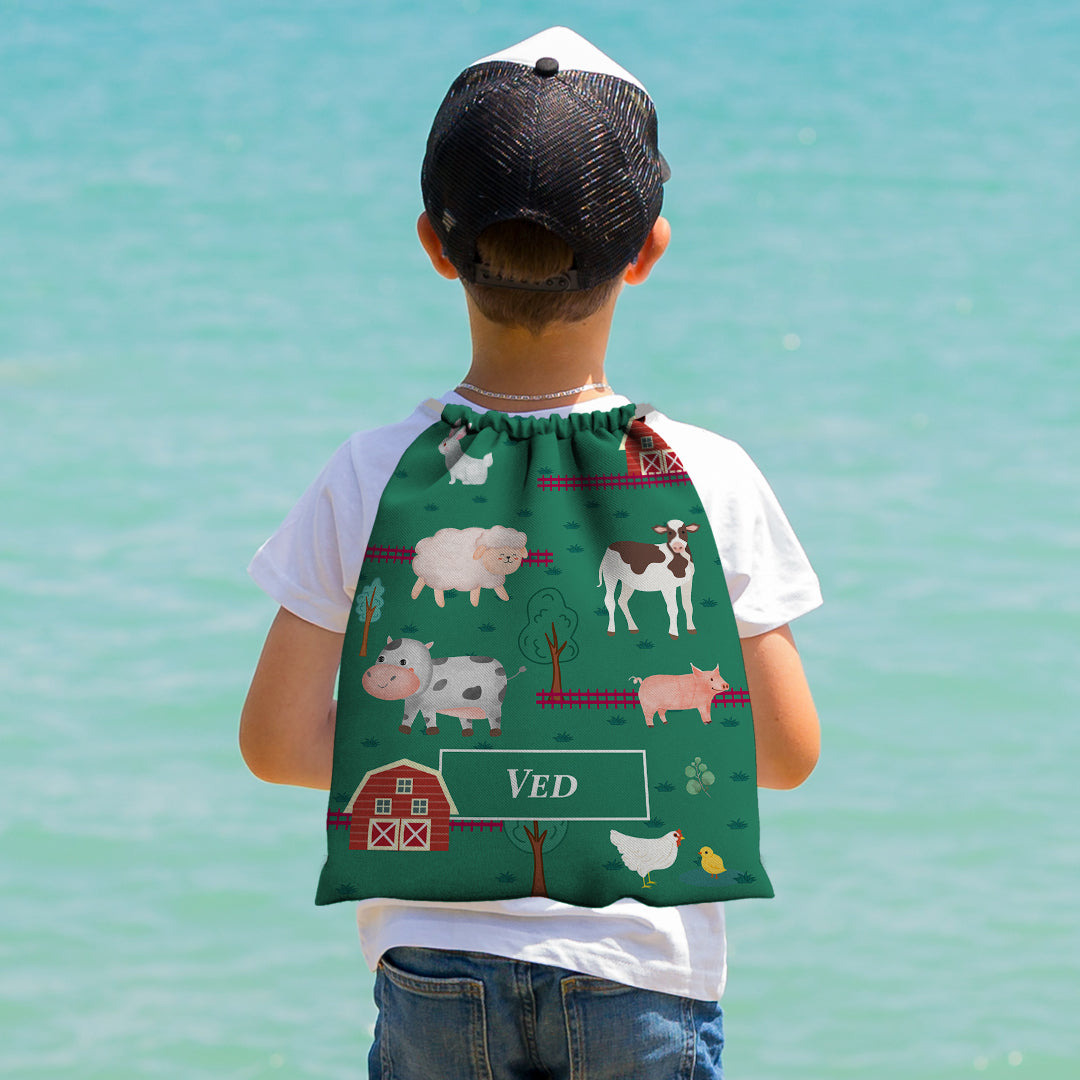 Farm Friends Drawstring Bag (kids)