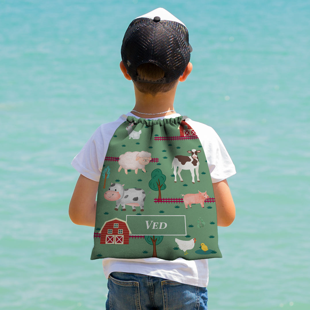 Farm Friends Drawstring Bag (kids)