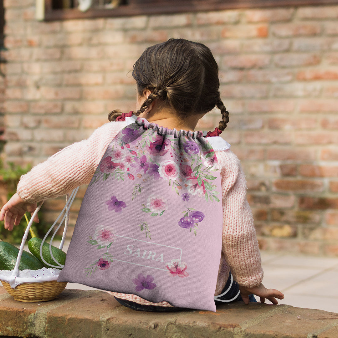 Floral Fiesta Drawstring Bag (kids)