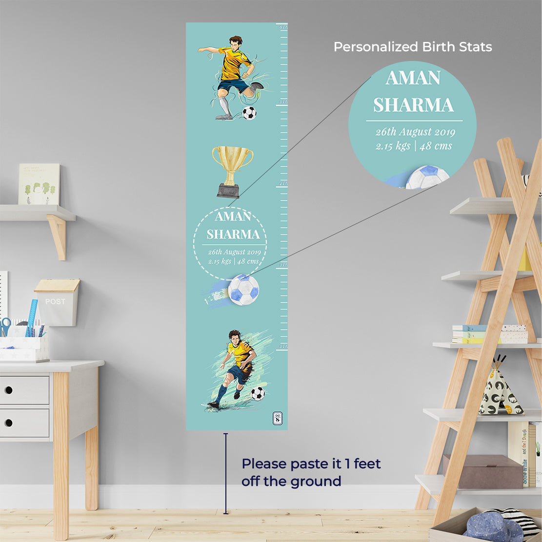 Football Fever Height Chart (kids)