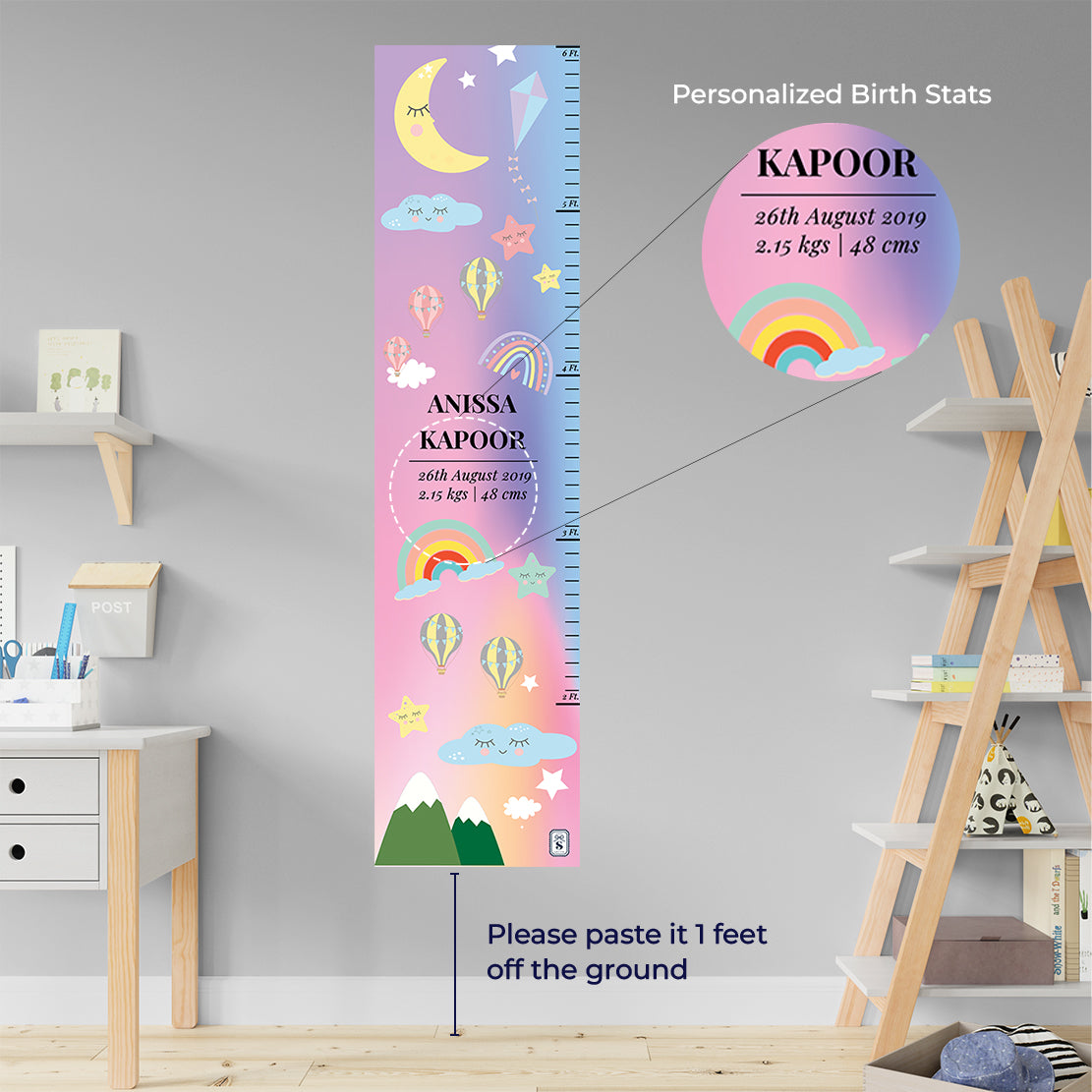 Rainbow Magic Height Chart (kids)