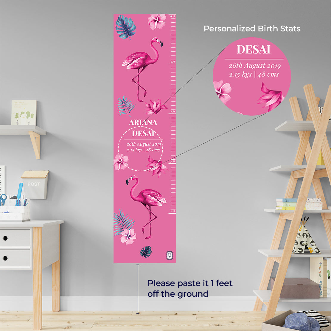 Flamingo Fiesta Height Chart (kids)