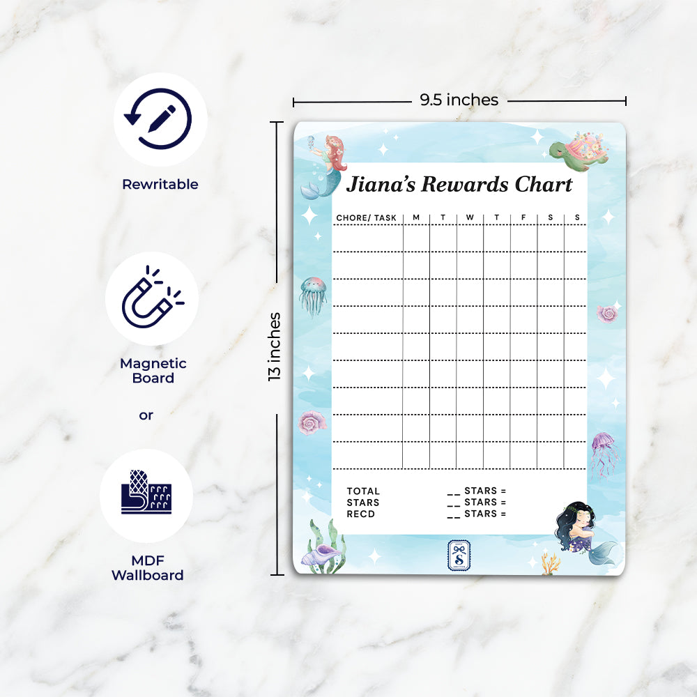 Mermaid Magic Kids Reward Chart