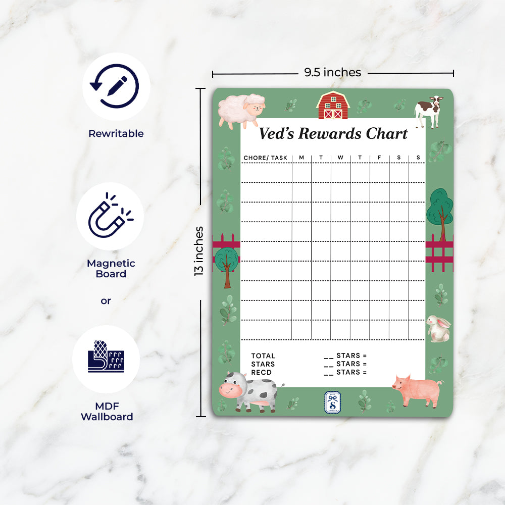 Farm Friends Kids Reward Chart