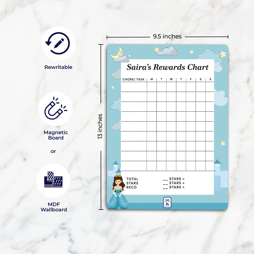 Princess Kids Reward Chart