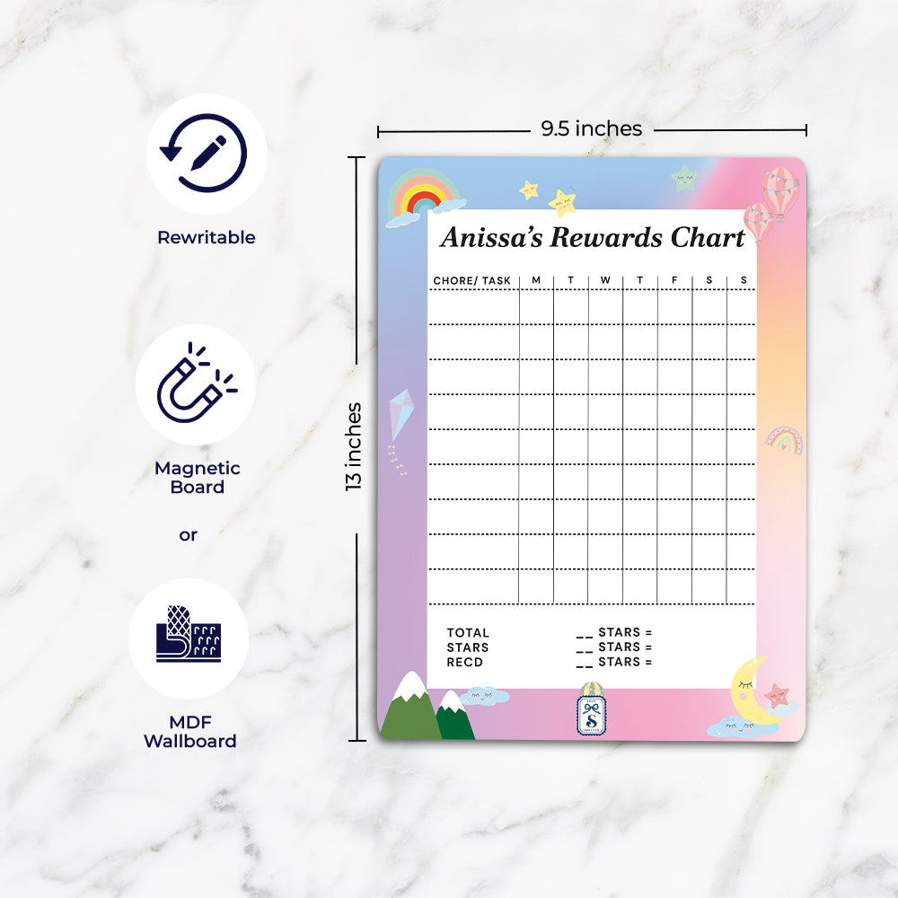 Rainbow Magic Kids Reward Chart