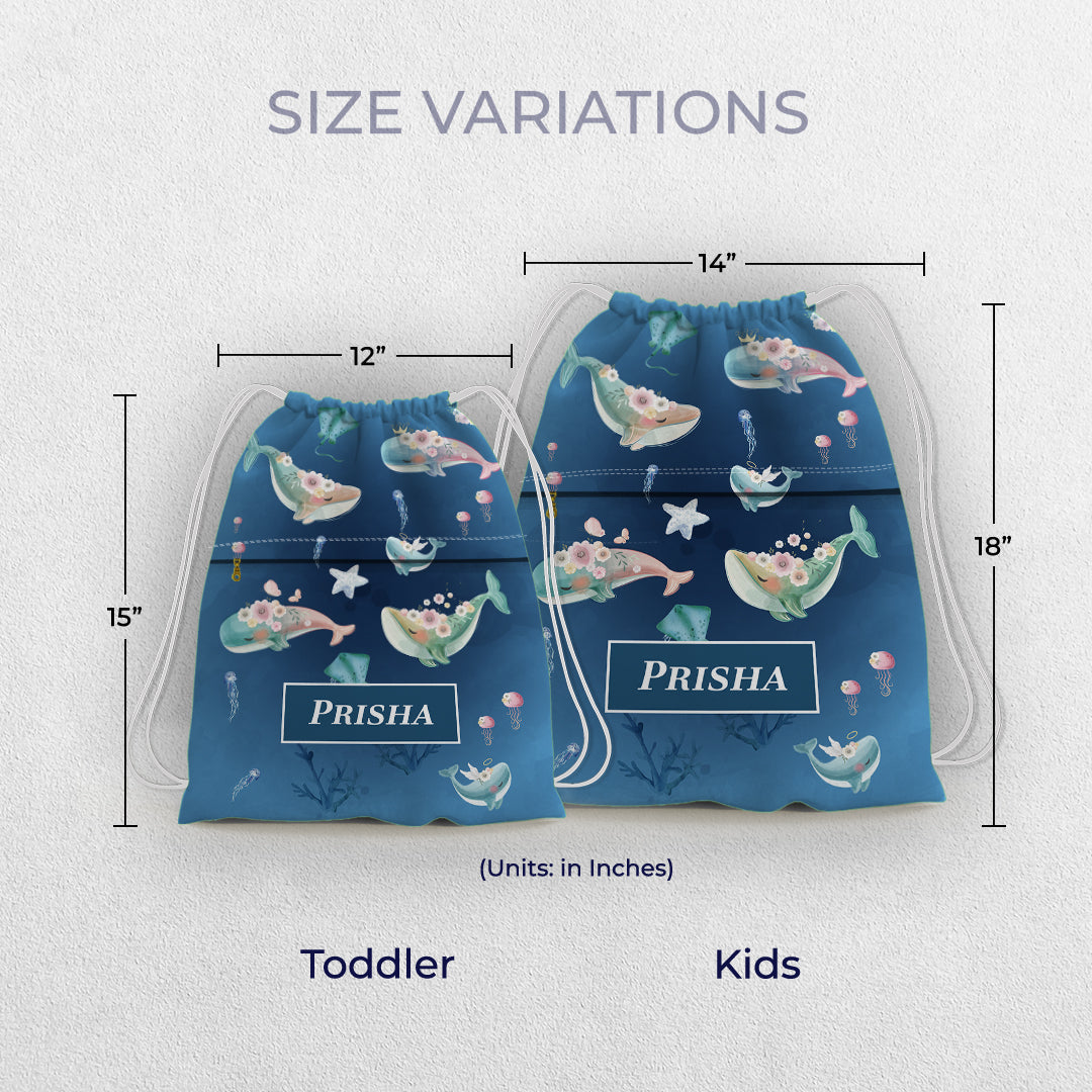 Floral Whales Swim Bag (kids)