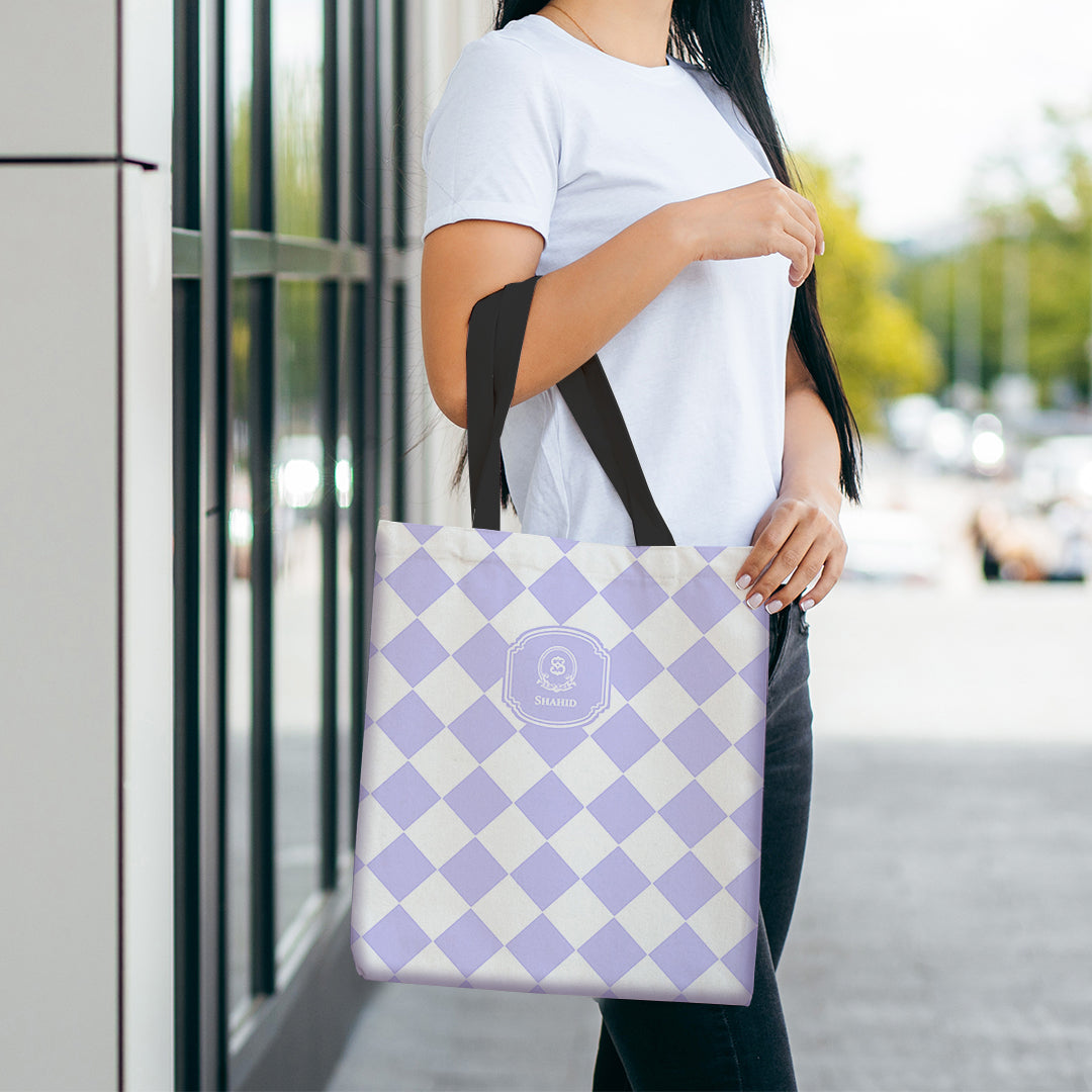 Checkered Tote Bag