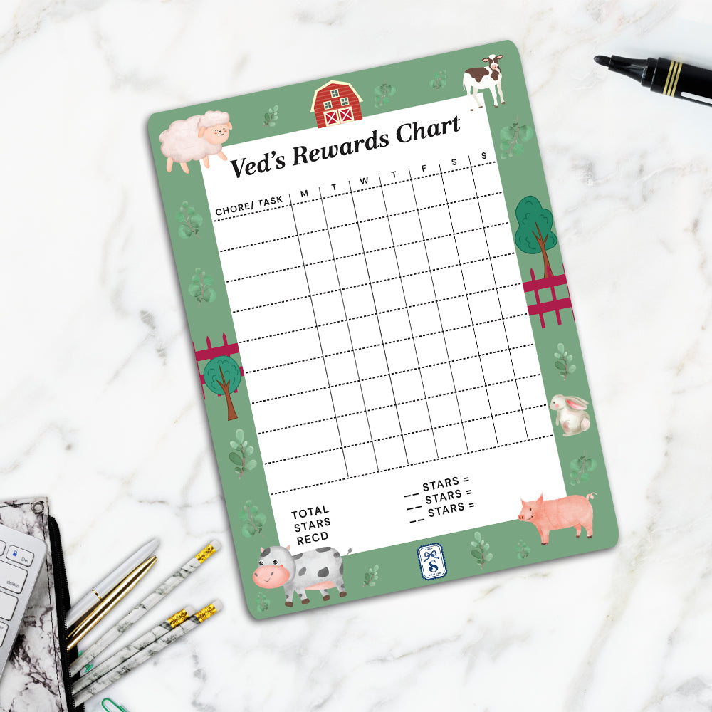 Farm Friends Kids Reward Chart