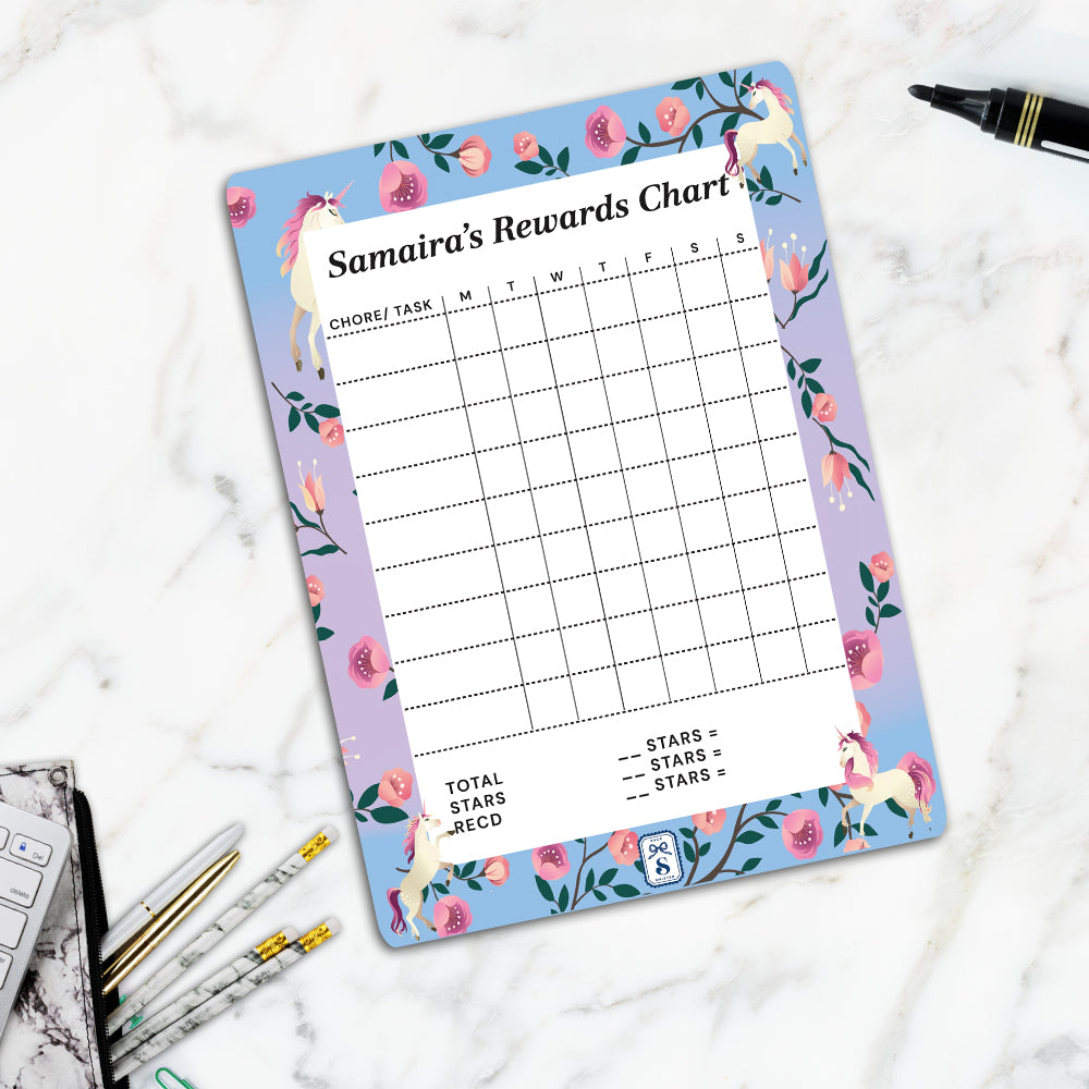 Unicorn Paradise Kids Reward Chart