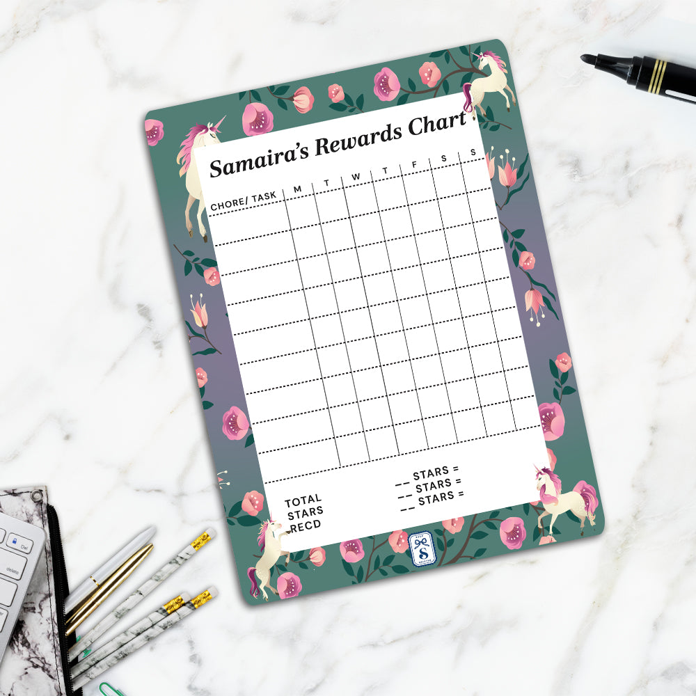 Unicorn Paradise Kids Reward Chart