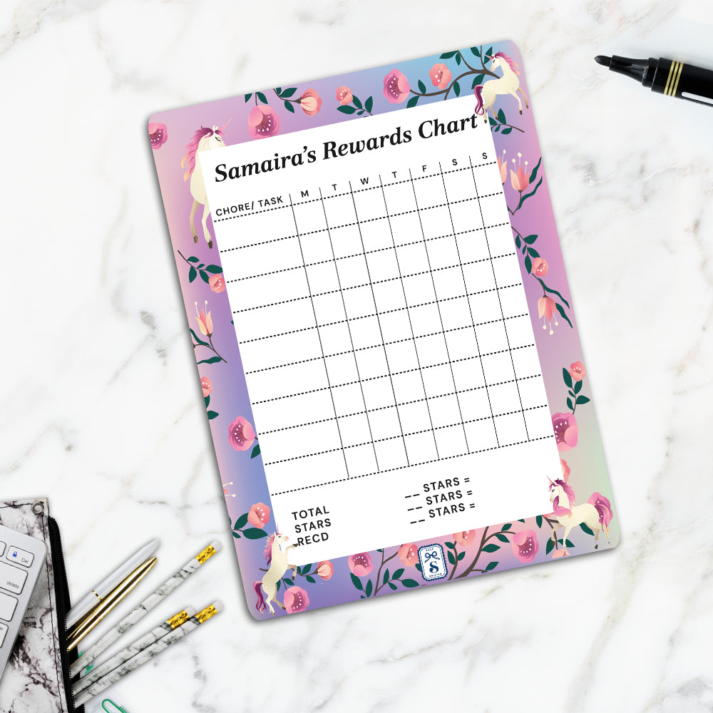 Unicorn Paradise Kids Reward Chart