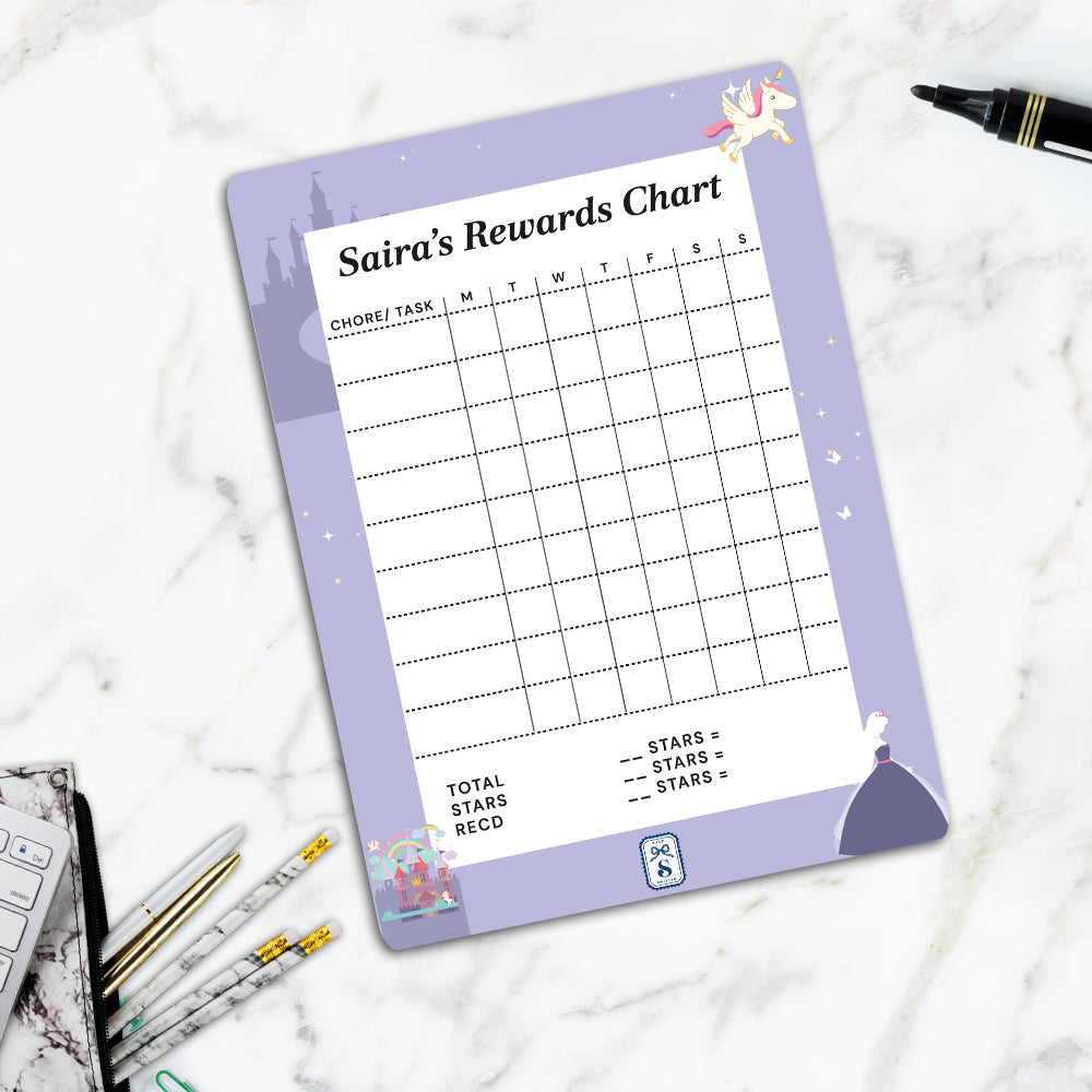 Princess Kids Reward Chart