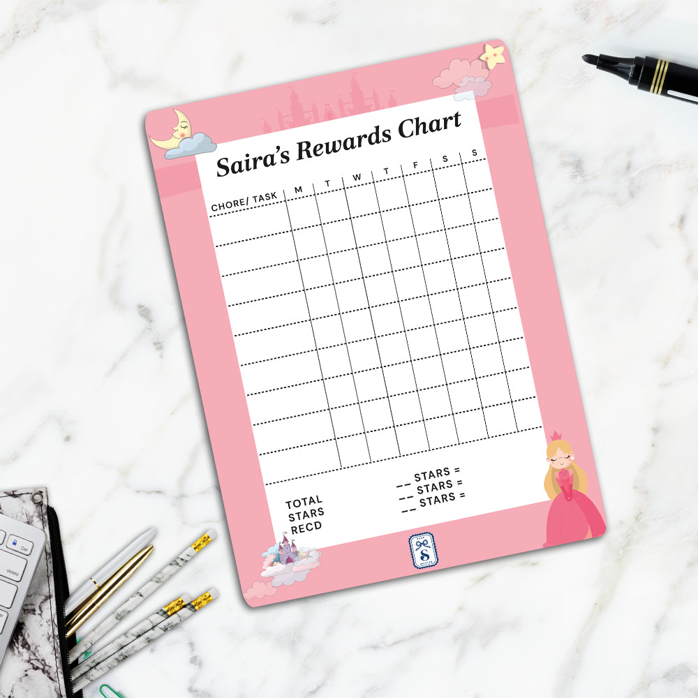 Princess Kids Reward Chart