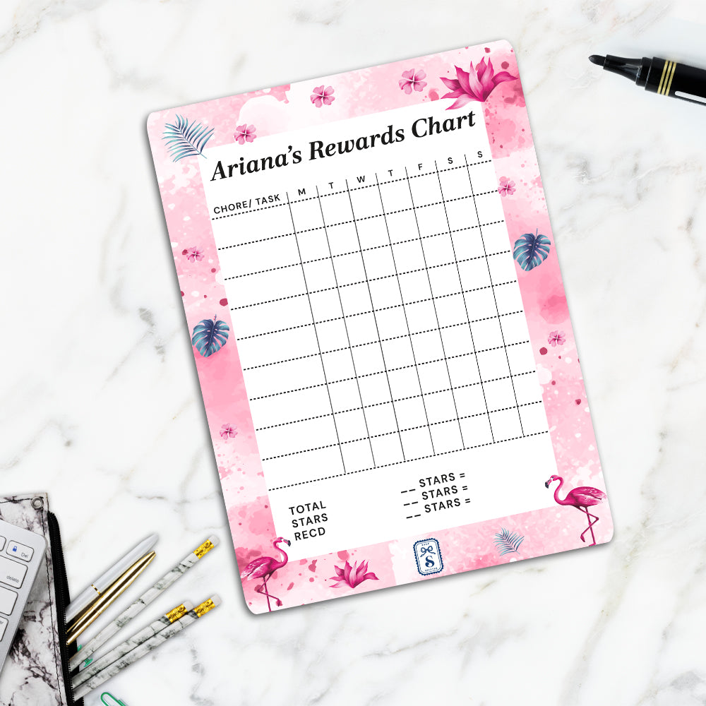 Flamingo Fiesta Kids Reward Chart