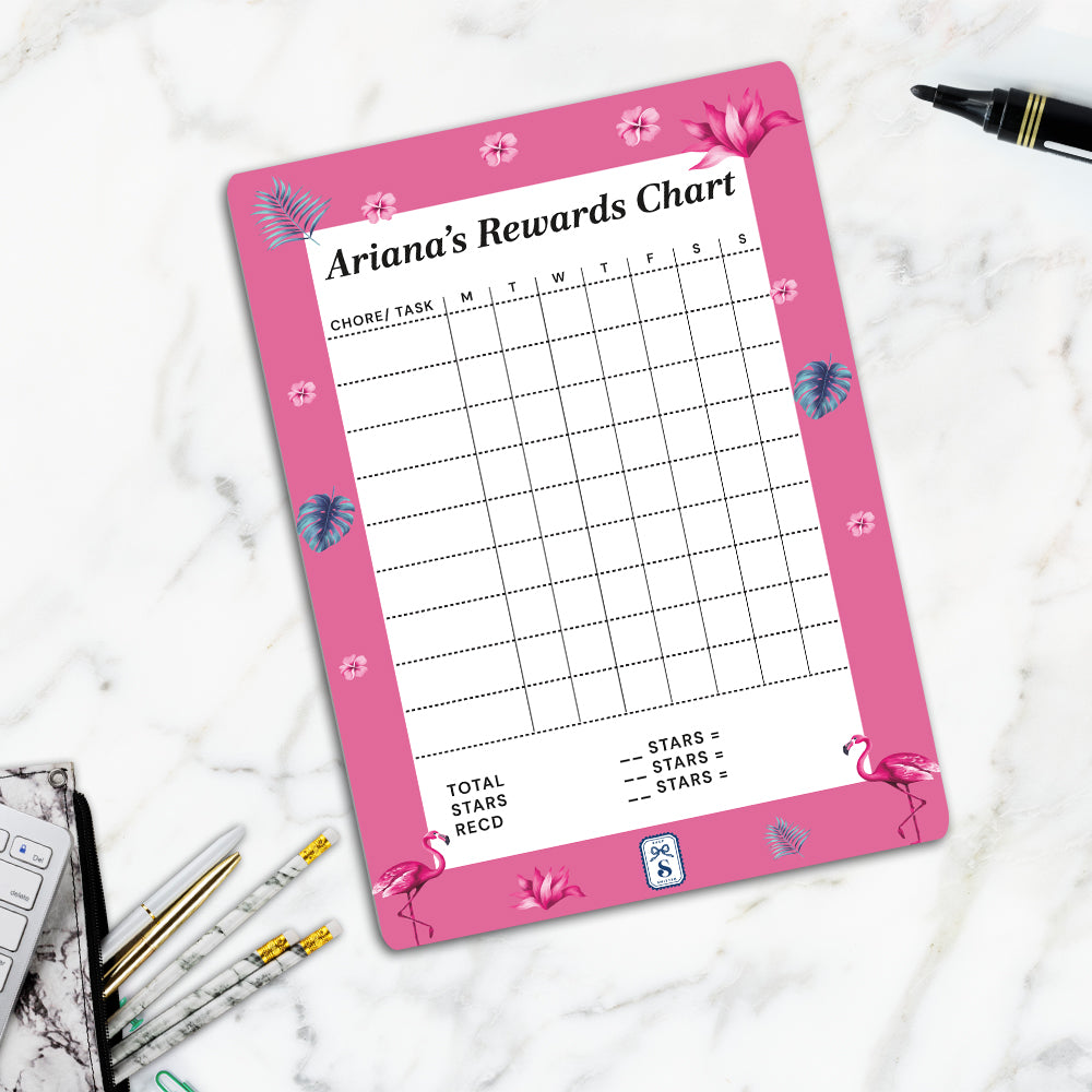 Flamingo Fiesta Kids Reward Chart