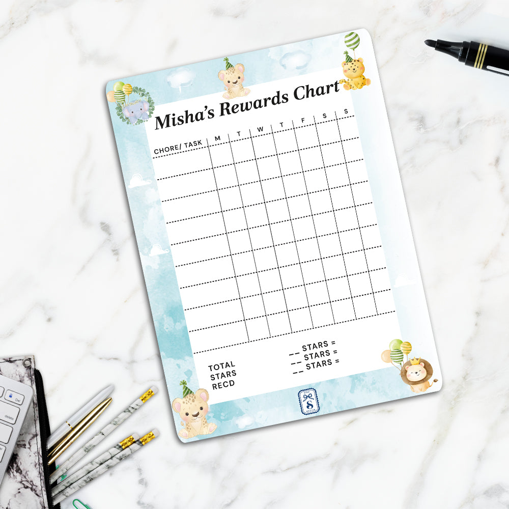 Safari Soiree Kids Reward Chart