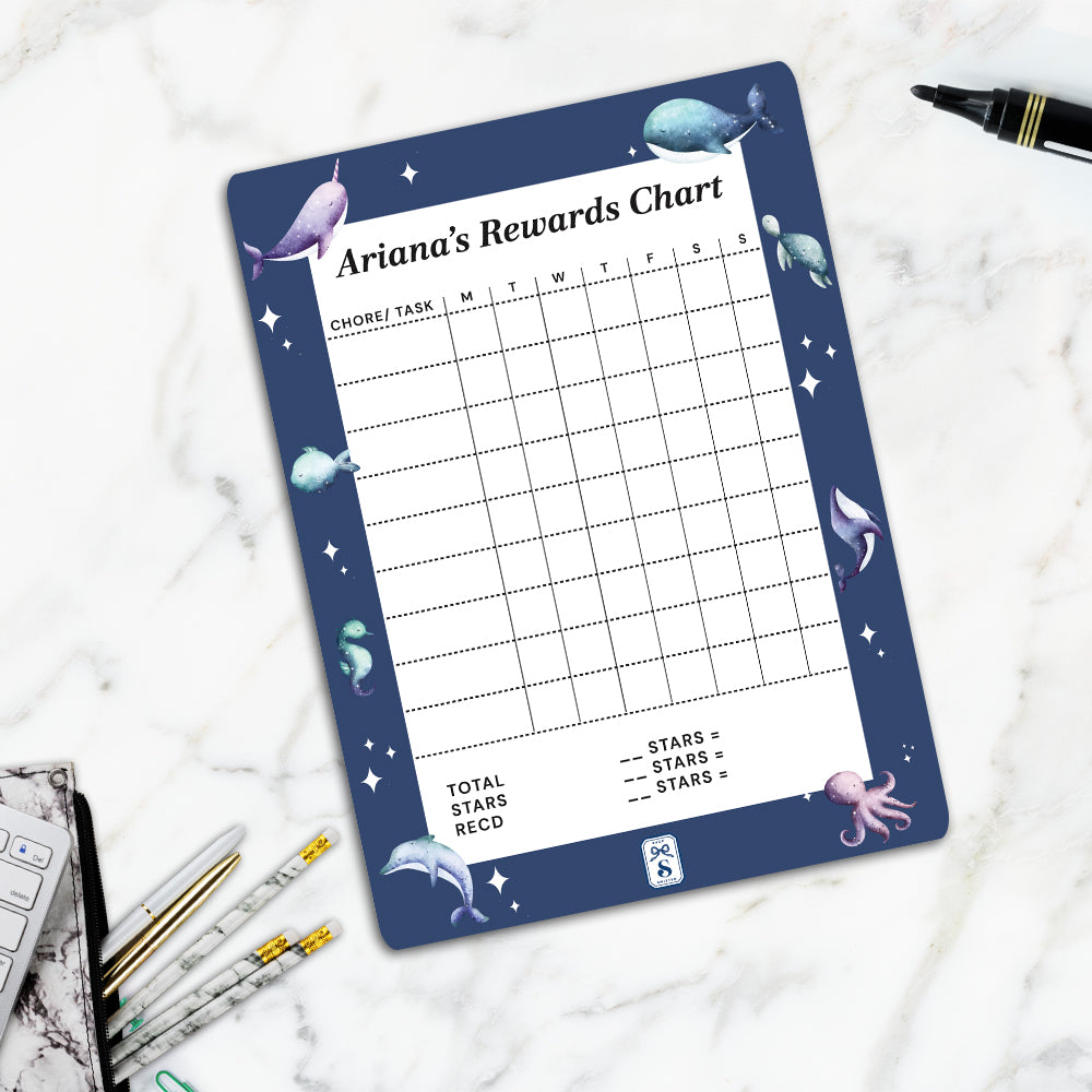 Midnight Ocean Kids Reward Chart