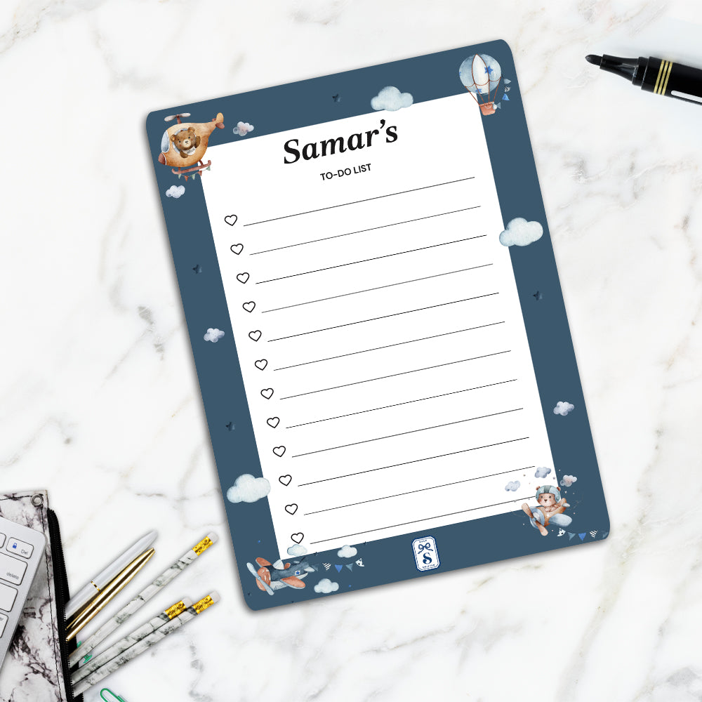 Teddy's Flight Kids To-Do List
