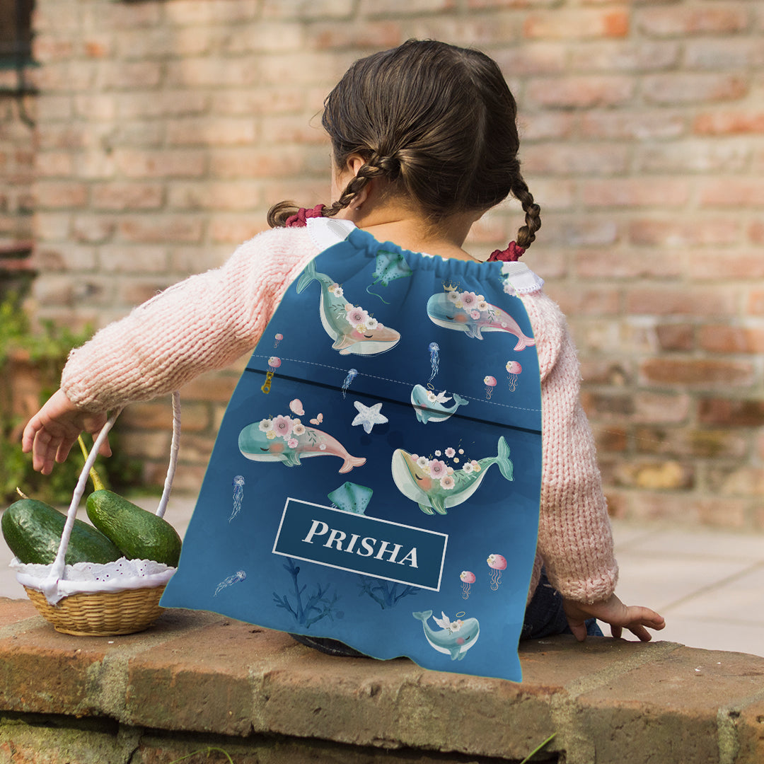 Floral Whales Swim Bag (kids)