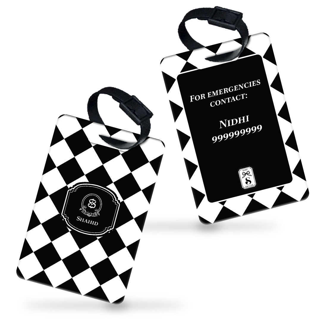 Checkered Bag Tag